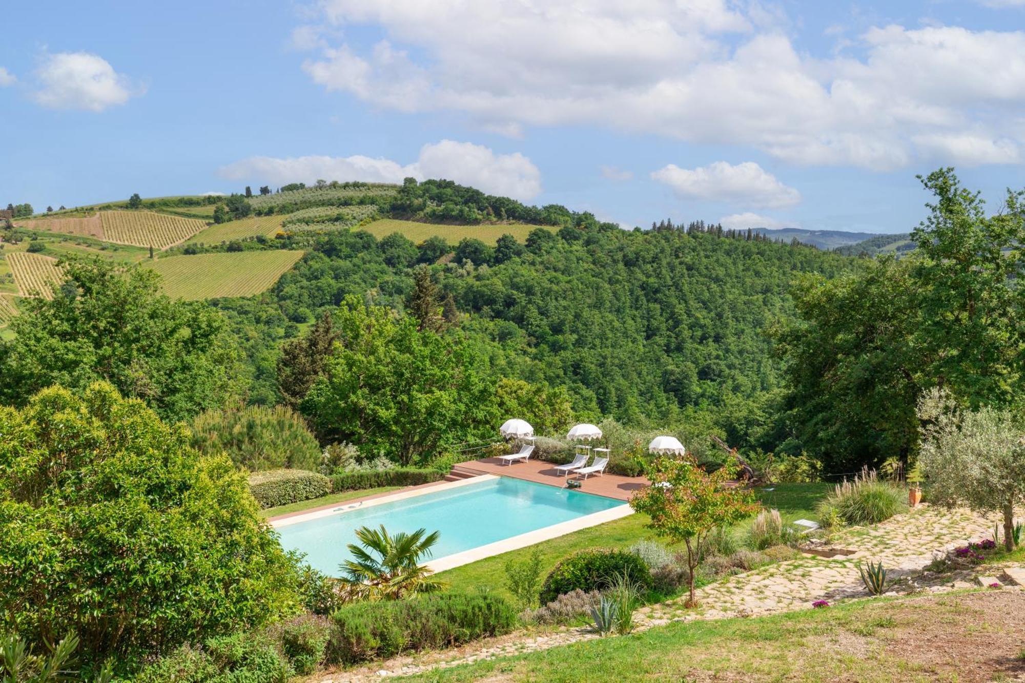 Villa Rignana Chianti Estate, Pool, Tennis,Cook 基安蒂格雷夫 外观 照片