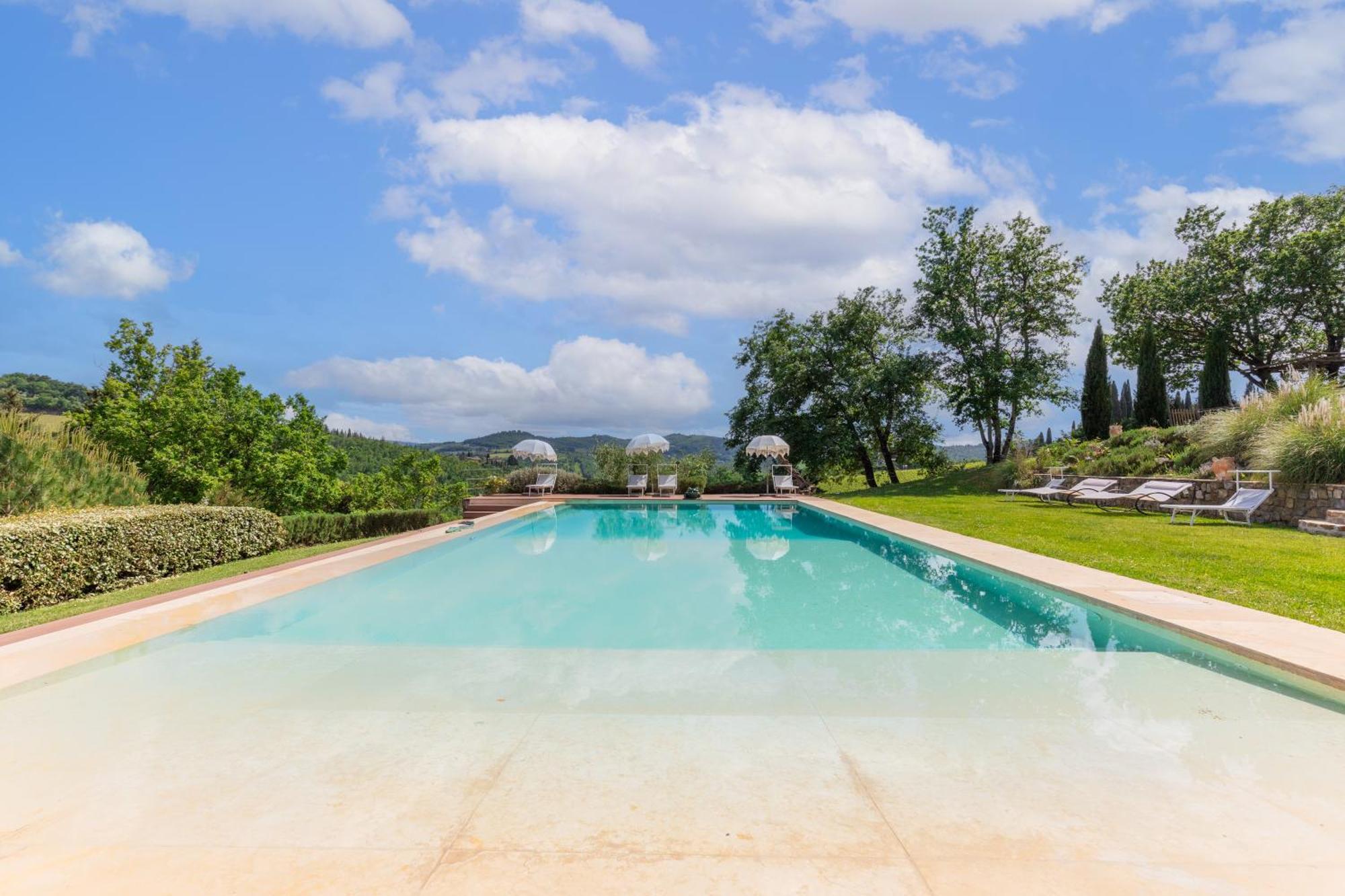 Villa Rignana Chianti Estate, Pool, Tennis,Cook 基安蒂格雷夫 外观 照片